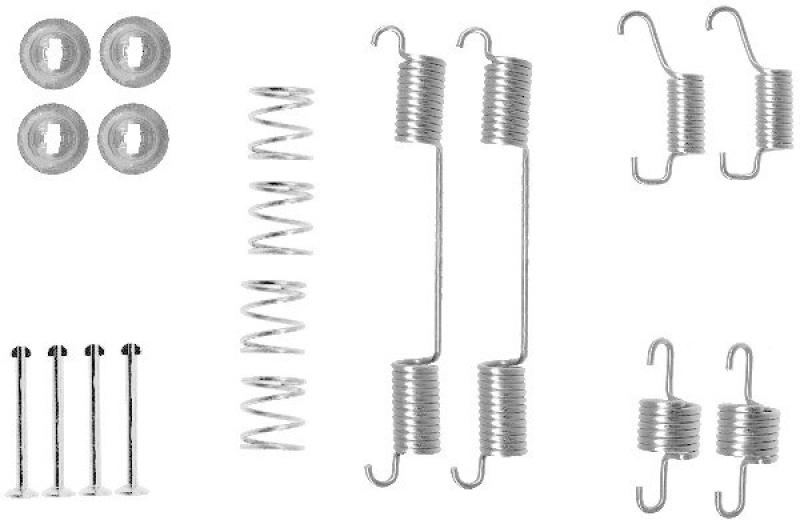 HELLA 8DZ 355 200-711 Zubehörsatz Bremsbacken X0127