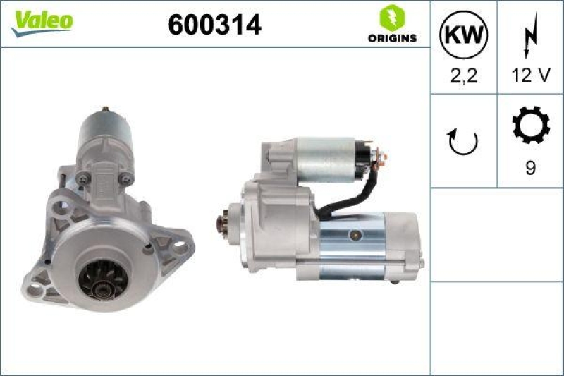 VALEO 600314 Starter Neu - ORIGINS