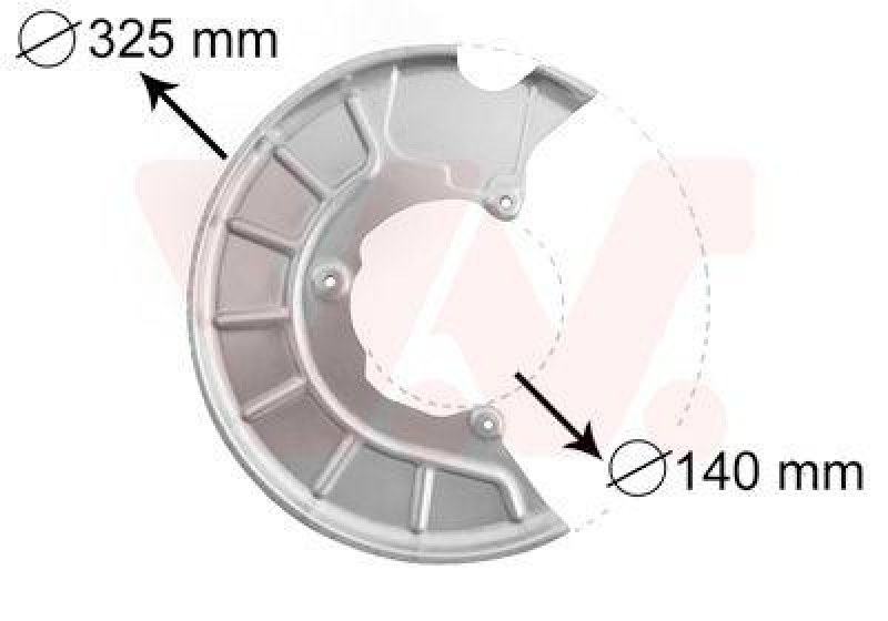 VAN WEZEL 7622372 Spritzblech Bremsscheibe vorne rechts