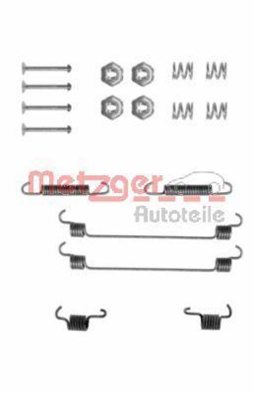 METZGER 105-0657 Zubehörsatz, Bremsbacken für FIAT/RENAULT