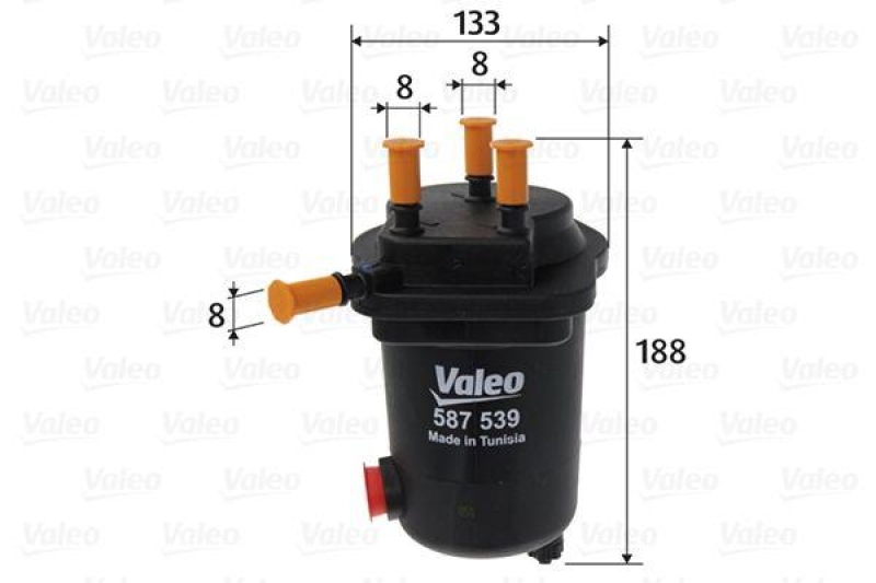 VALEO 587539 Kraftstofffilter, Diesel