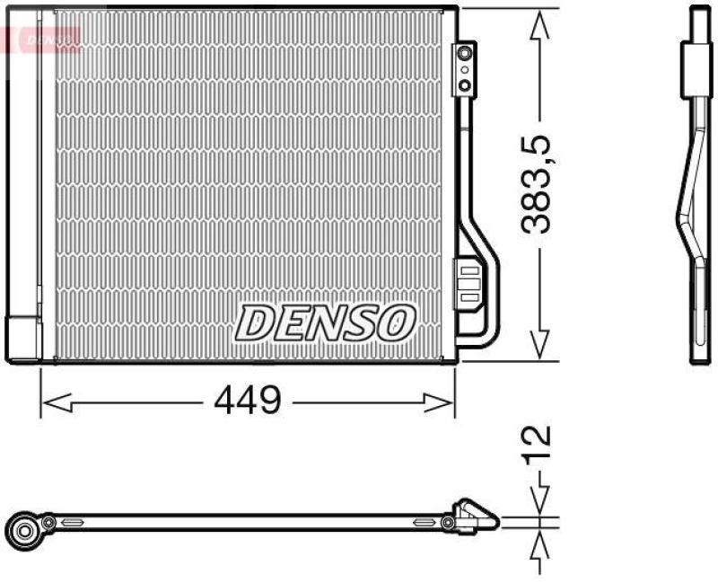 DENSO DCN16002 Kondensator A/C SMART FORTWO Coupe (451) (07-)