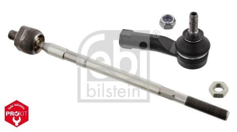 FEBI BILSTEIN 37632 Spurstange mit Endstück, Mutter und Sicherungsmutter für Renault