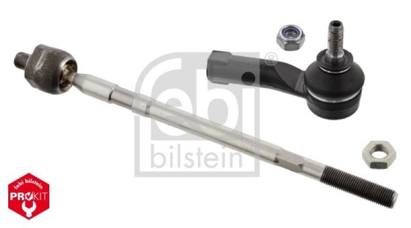 FEBI BILSTEIN 37632 Spurstange mit Endstück, Mutter und Sicherungsmutter für Renault