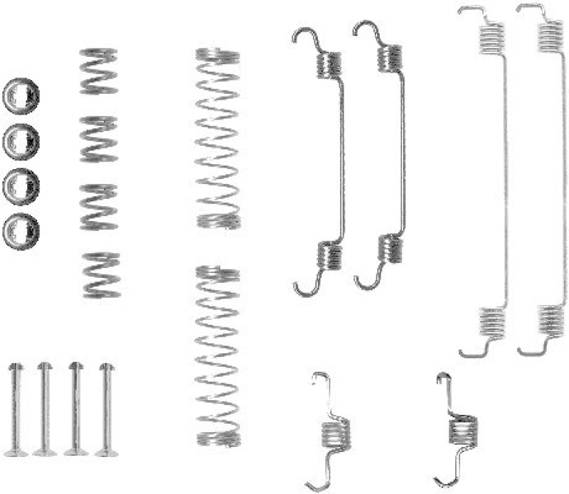 HELLA 8DZ 355 200-741 Zubehörsatz Bremsbacken X0130