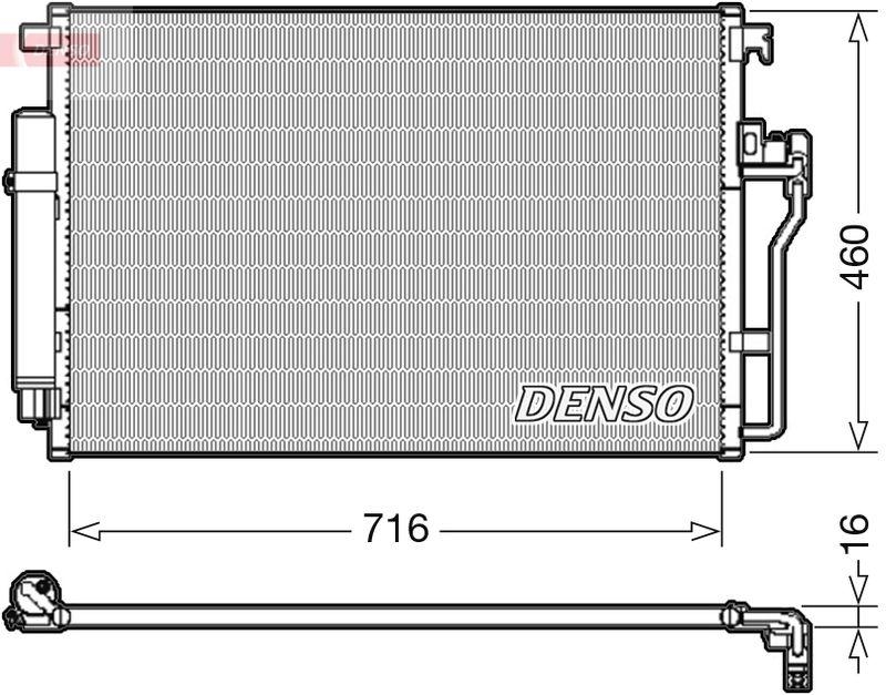 DENSO DCN17008 Kondensator MERCEDES-BENZ SPRINTER 3,5-t Box 313 CDI (05/2009->)