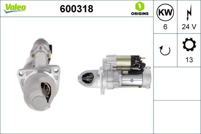 VALEO 600318 Starter Neu - ORIGINS