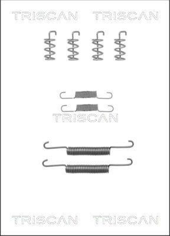 TRISCAN 8105 272578 Montagesatz F. Bremsbacken, Handbremse für Volvo