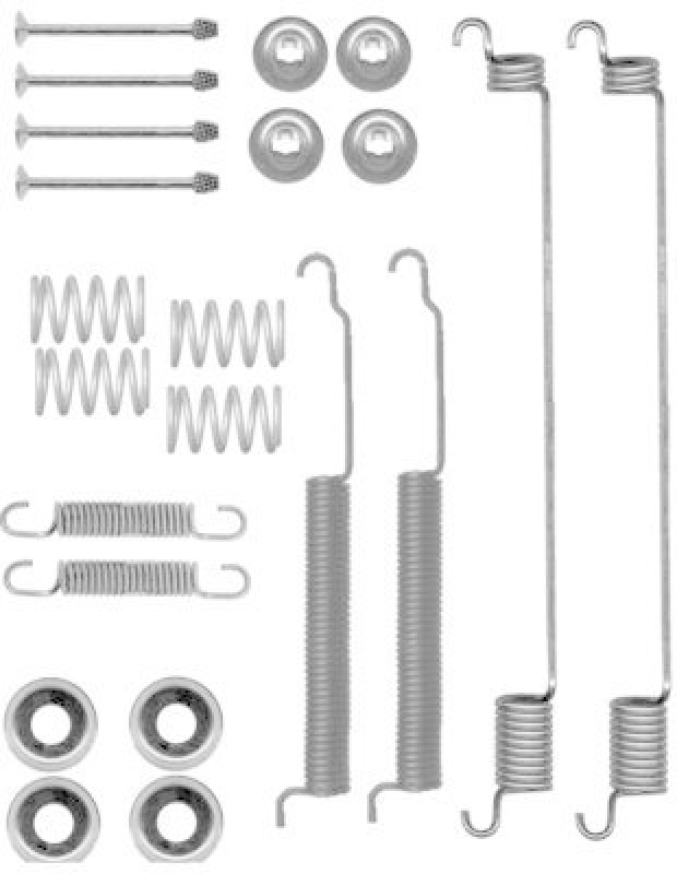 HELLA 8DZ 355 200-781 Zubehörsatz, Bremsbacken für NISSAN