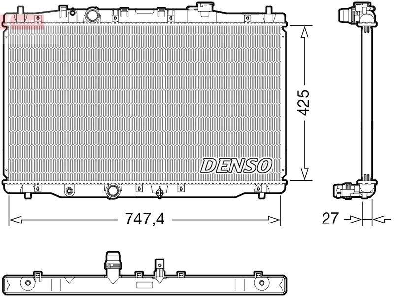 DENSO DRM40054 Kühler HONDA CR-V IV (RM_) 2.2 i-DTEC 4WD (12-)