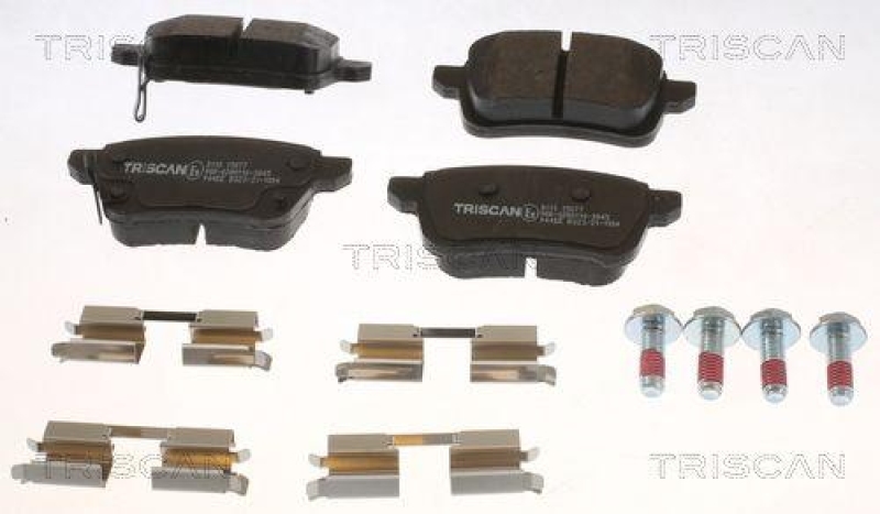 TRISCAN 8110 15077 Bremsbelag Hinten für Fiat