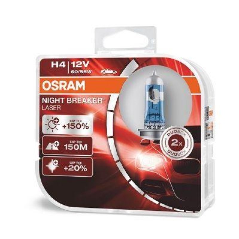 OSRAM 64193NL-HCB Glühbirnen H4 NIGHT BREAKER® LASER 60/55W