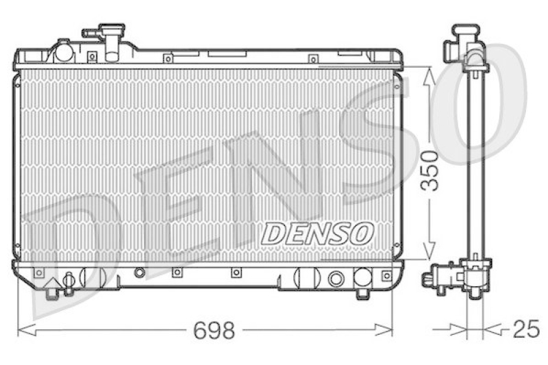 DENSO DRM50020 Kühler TOYOTA RAV 4 I (SXA1_) 2.0 4WD (1994 - 2000)