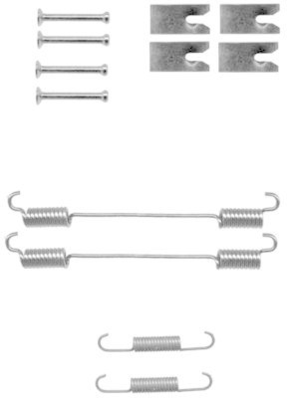 HELLA 8DZ 355 200-831 Zubehörsatz Bremsbacken X0140