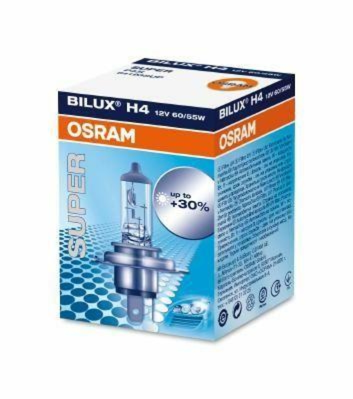 OSRAM 64193SUP Glühbirne H4 SUPER 12V 60/55W