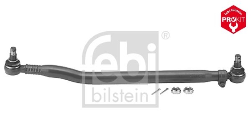 FEBI BILSTEIN 15135 Lenkstange mit Kronenmuttern und Splinten für Iveco