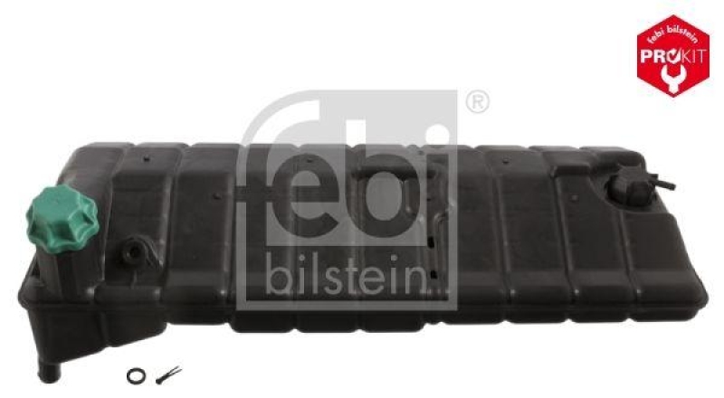 FEBI BILSTEIN 43567 Kühlerausgleichsbehälter mit Deckeln, Splint und Dichtring für M A N