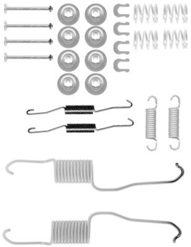 HELLA 8DZ 355 200-891 Zubehörsatz, Bremsbacken für TOYOTA RAV 4 II