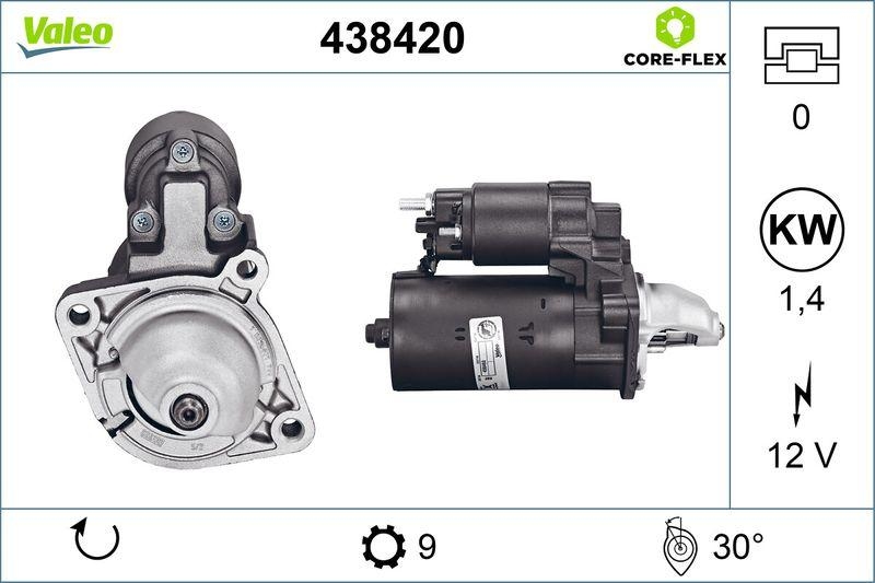 VALEO 438420 Starter - CORE-FLEX - 318i- 320i- 33