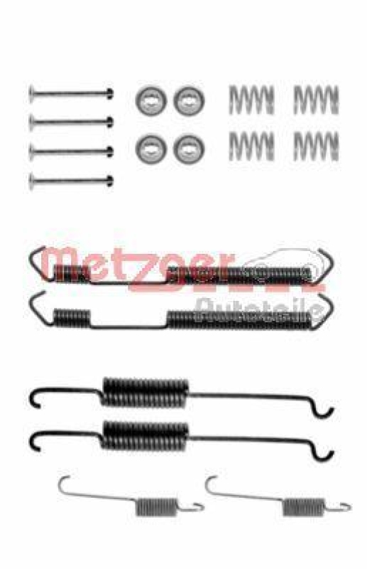 METZGER 105-0691 Zubehörsatz, Bremsbacken für CITROEN/FIAT/FORD/NISSAN/PEUGEOT