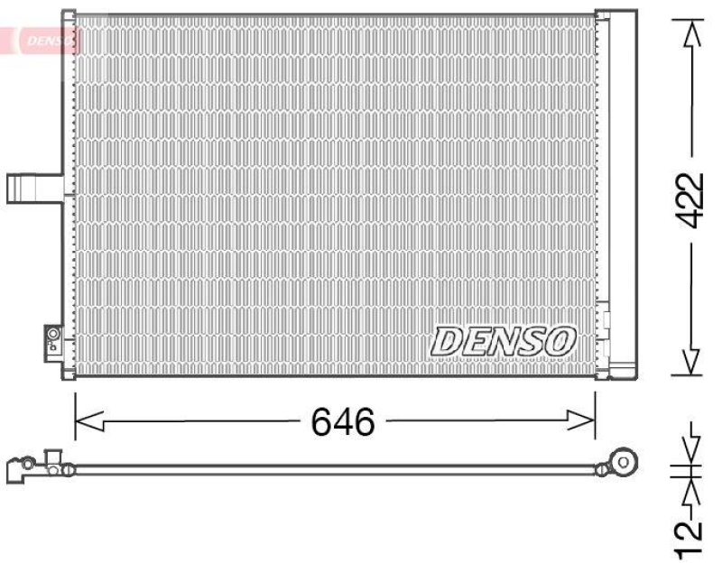 DENSO DCN17027 Kondensator MERCEDES-BENZ E-KLASSE (212) E 500 4-matic (212.291) 4.7 (11- )