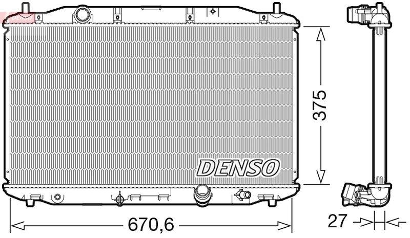 DENSO DRM40106 Kühler HONDA CIVIC VIII Hatchback (FN, FK) 2.2 CTDi (FK3) (05- )