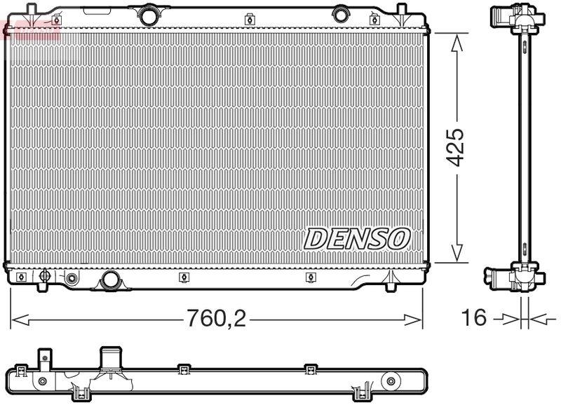 DENSO DRM40107 Kühler HONDA CR-V V (RW_, RT_) 2.0 e-CVT Hybrid (18-)