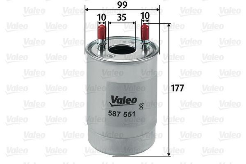 VALEO 587551 Kraftstofffilter, Diesel