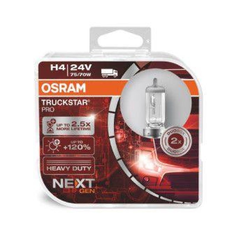 OSRAM 64196TSP-HCB Glühbirnen H4 TRUCKSTAR® PRO 24V 75/70W