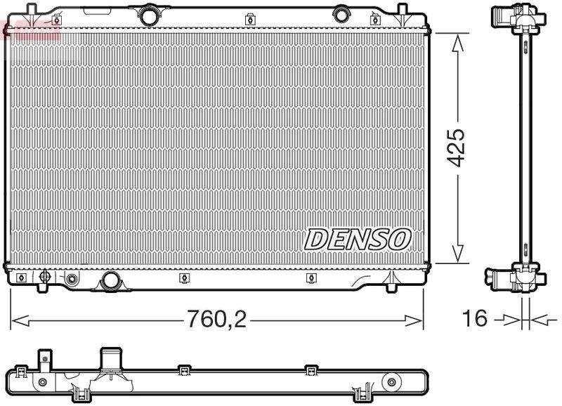 DENSO DRM40107 Kühler HONDA CR-V V (RW_, RT_) 2.0 e-CVT Hybrid (18-)