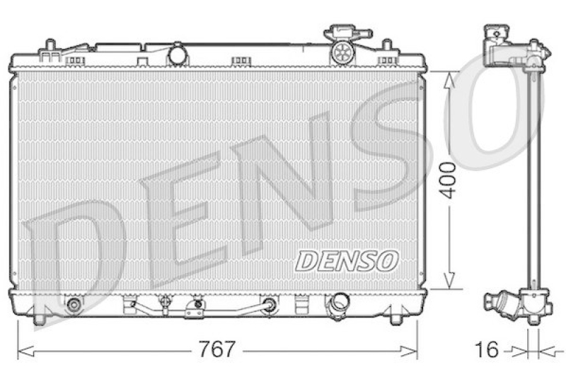 DENSO DRM50030 Kühler TOYOTA Avalon Aut.00/05-00/06