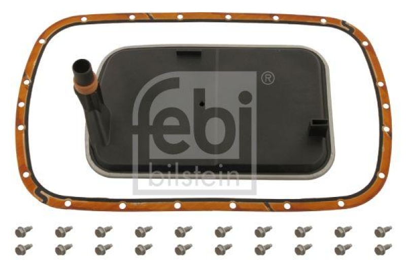 FEBI BILSTEIN 30849 Getriebeölfiltersatz mit Dichtung und Schrauben für BMW