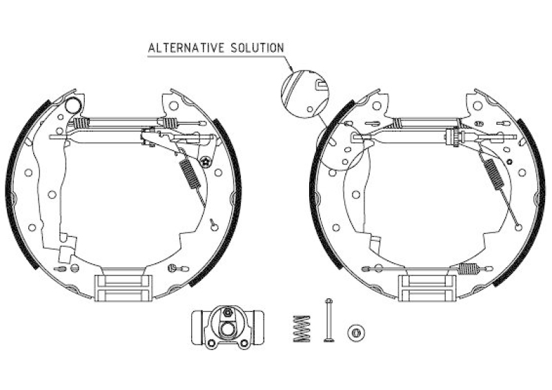 HELLA 8DB 355 004-251 Bremsbackensatz R0645