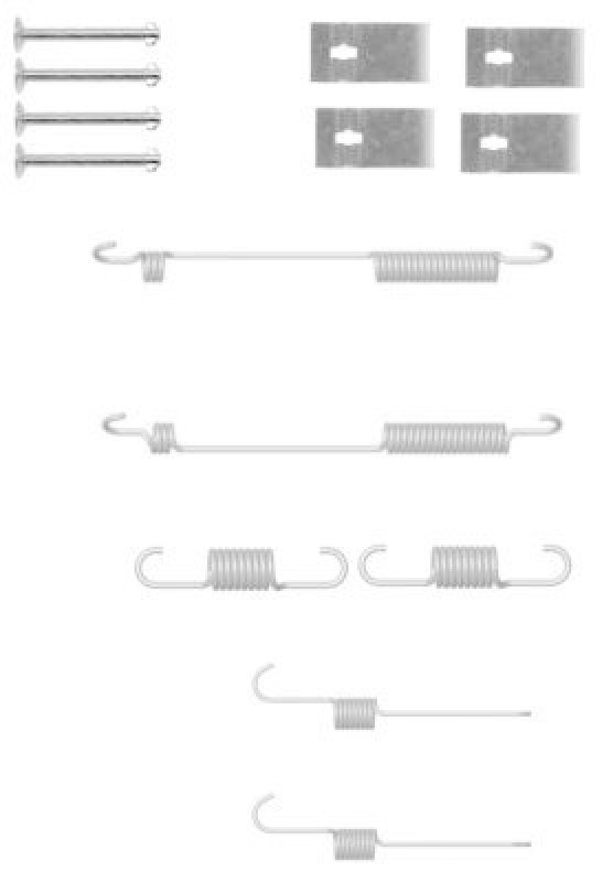 HELLA 8DZ 355 200-941 Zubehörsatz Bremsbacken X0152