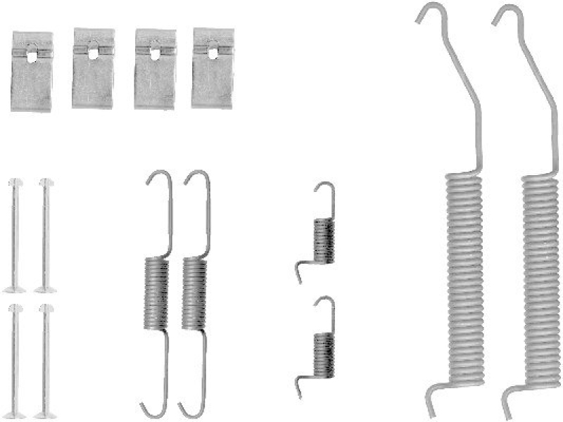 HELLA 8DZ 355 200-951 Zubehörsatz Bremsbacken X0197