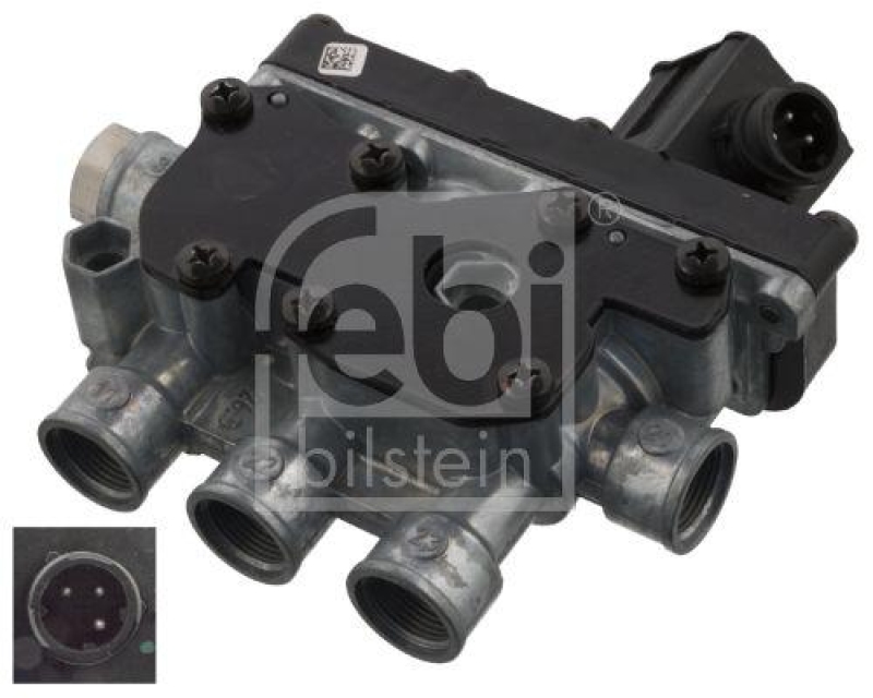 FEBI BILSTEIN 103069 Magnetventil für Luftfederung für RENAULT (RVI)