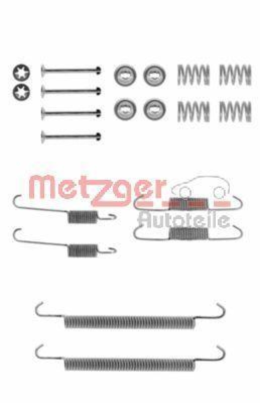 METZGER 105-0707 Zubehörsatz, Bremsbacken für BMW