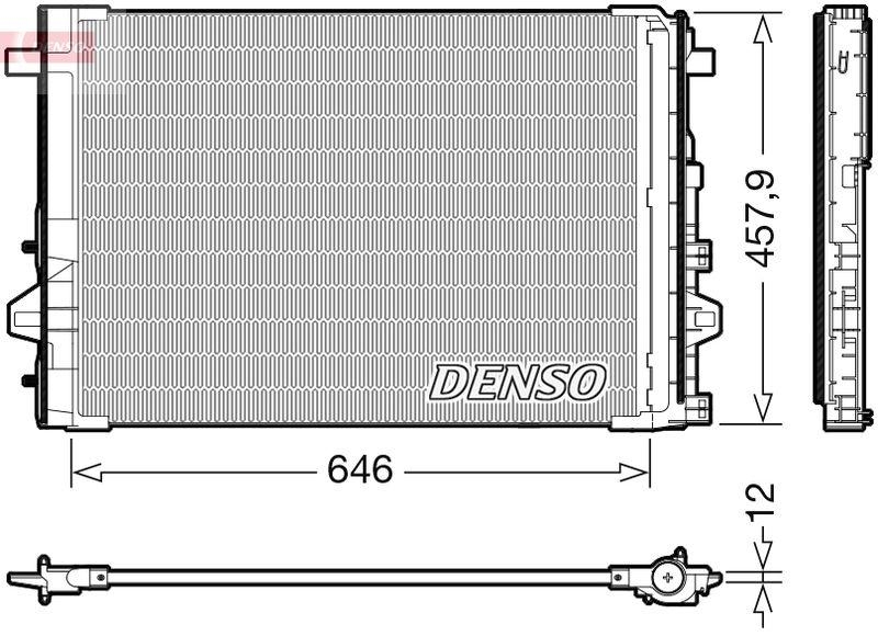 DENSO DCN17059 Kondensator A/C MERCEDES-BENZ B-CLASS (W246, W242) (11-18)