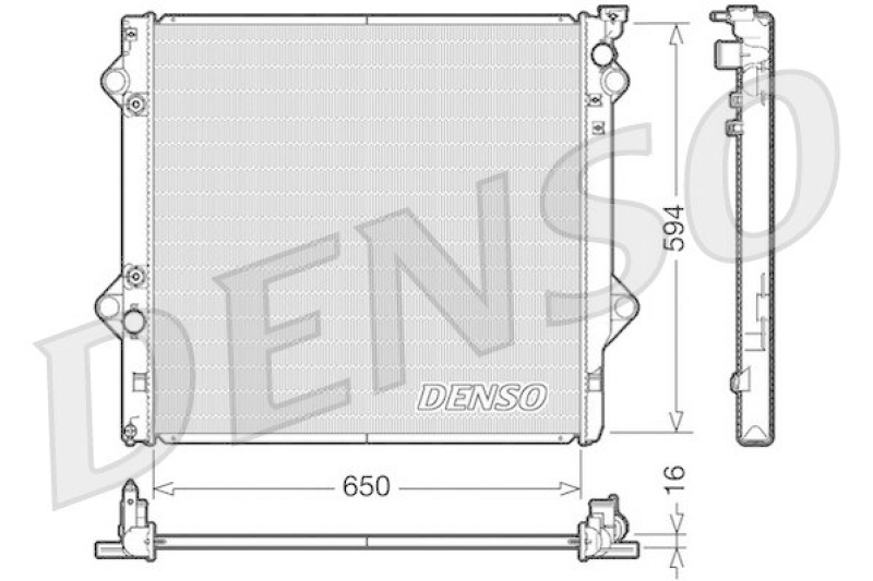 DENSO DRM50036 Kühler TOYOTA Hi-Lux / 4 Runner Aut. 11/02-