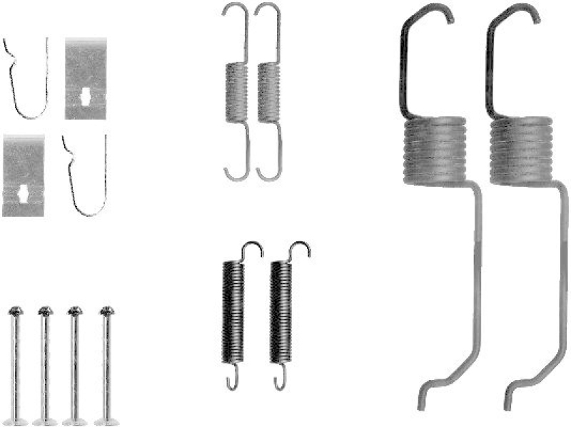 HELLA 8DZ 355 200-961 Zubehörsatz Bremsbacken X0203