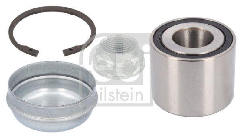 FEBI BILSTEIN 21839 Radlagersatz mit Achsmutter, Sicherungsring und Staubkappe für Mercedes-Benz