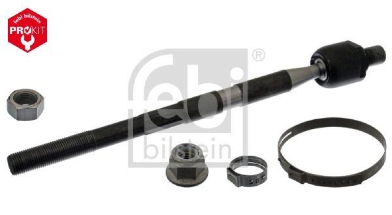 FEBI BILSTEIN 43577 Axialgelenk mit Kontermutter, Sicherungsmutter und Klemmschellen für Opel