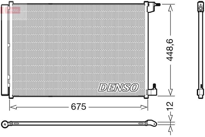 DENSO DCN17060 Kondensator A/C MERCEDES-BENZ C-CLASS T-Model (S205) (14-18)