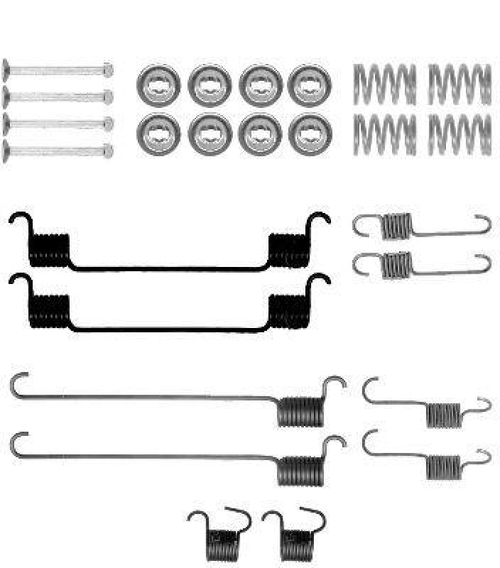 HELLA 8DZ 355 200-981 Zubehörsatz Bremsbacken X0208