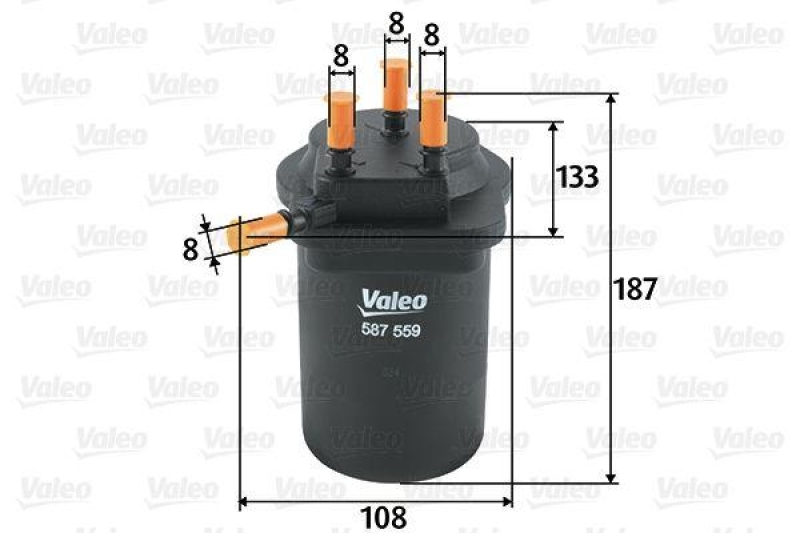 VALEO 587559 Kraftstofffilter, Diesel