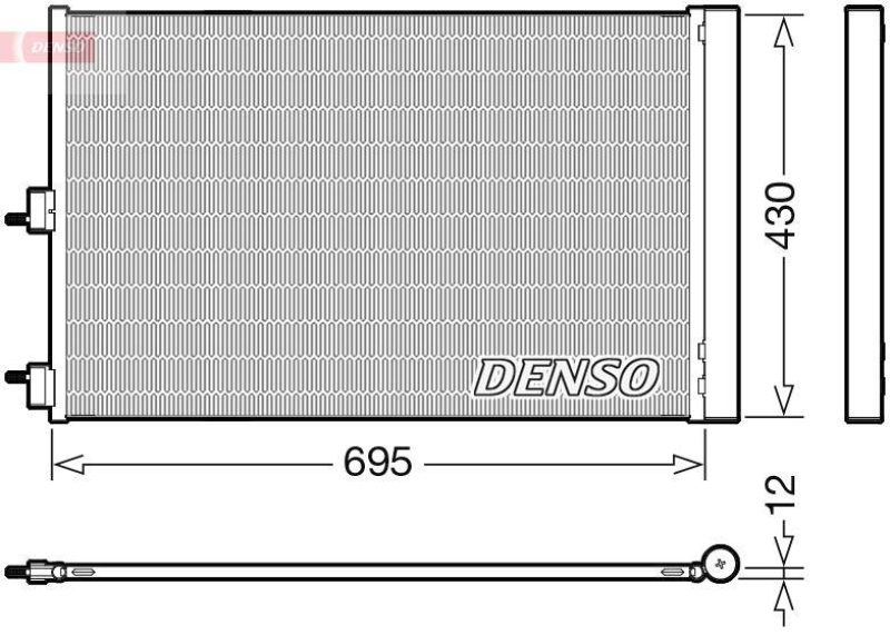 DENSO DCN17061 Kondensator A/C MERCEDES-BENZ A-CLASS (W176) (15-18)