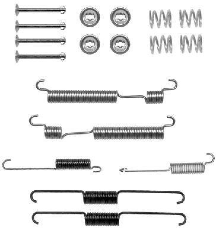 HELLA 8DZ 355 200-991 Zubehörsatz Bremsbacken X0210