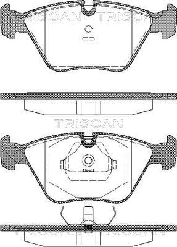 TRISCAN 8110 11898 Bremsbelag Vorne f&uuml;r Bmw