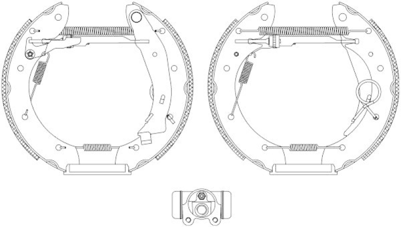 HELLA 8DB 355 004-351 Bremsbackensatz