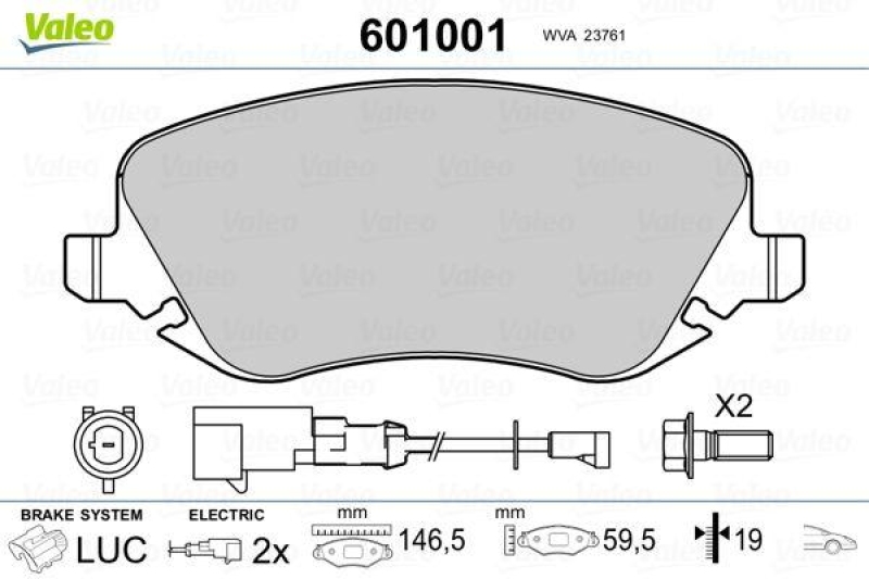 VALEO 601001 SBB-Satz PREMIUM